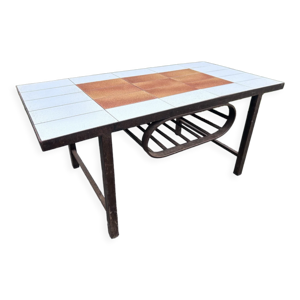 Table basse vintage céramique
