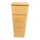 Scandinavian wooden chest of drawers with 5 drawers.