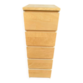 Commode scandinave en bois chiffonnier 5 tiroirs