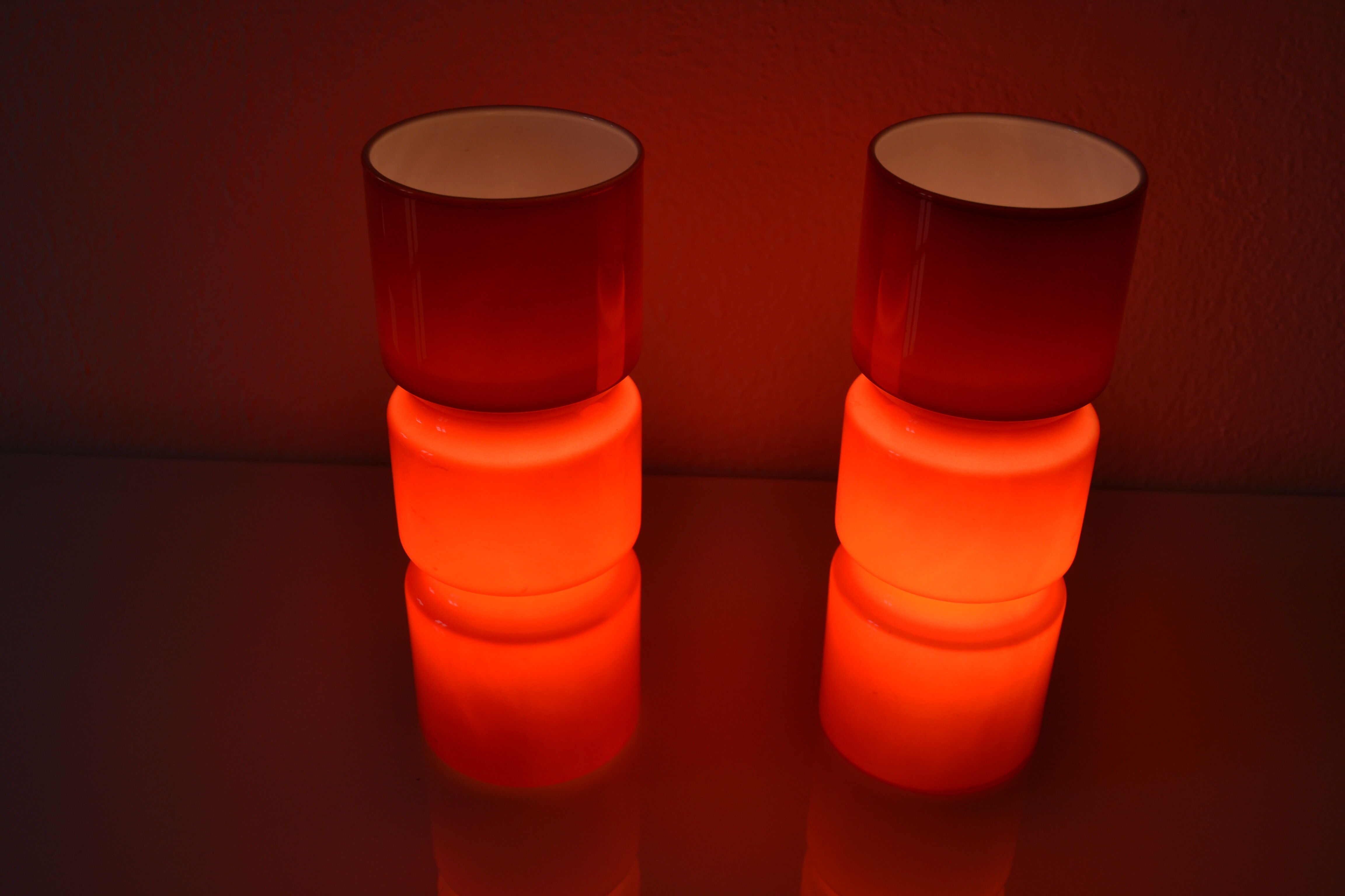 Paire de lampes postmoderniste habitat vintage