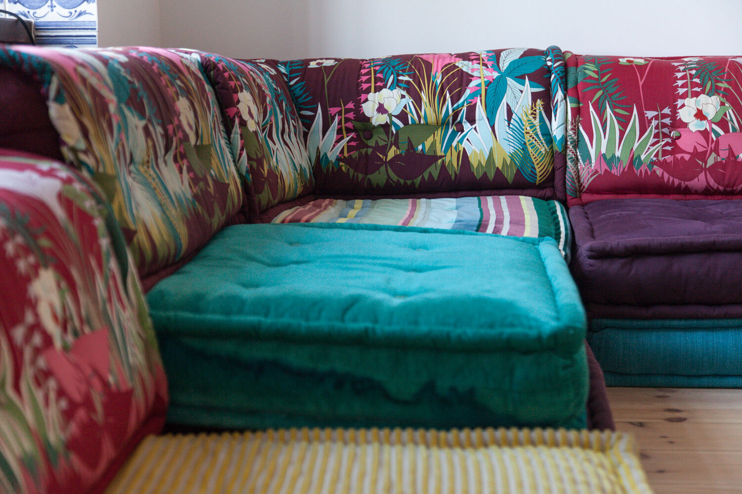 Canapé modulaire Mah Jong par Hans Hopfer et Philippe Roche, Roche Bobois Selency