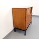 Vintage modernist style storage unit by Marcel Gascoin for Alveole in oak wood