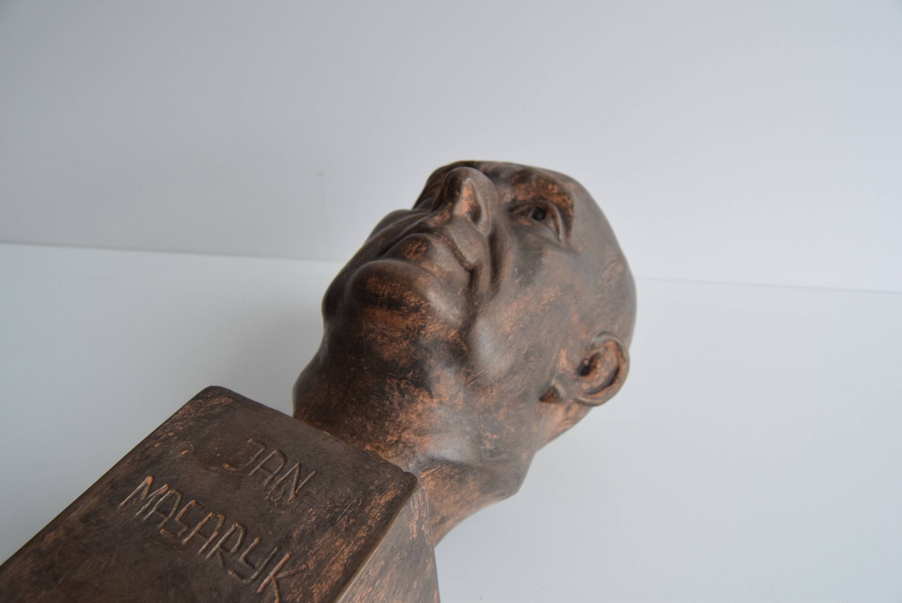 Jan Masaryk Ceramic Bust, circa 1950's