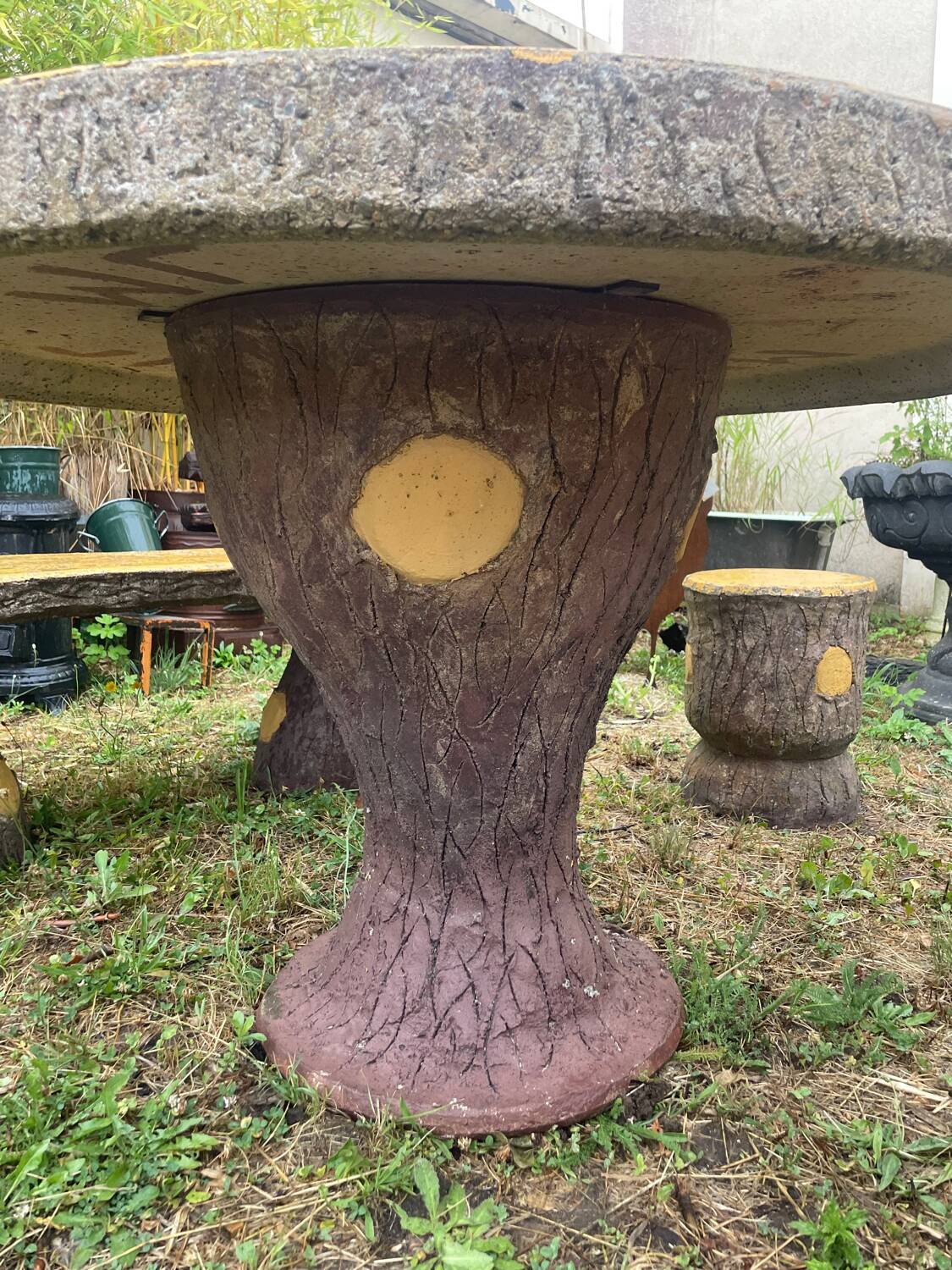 Salon de jardin béton