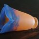 Muller Freres Luneville - Tulip Corolla Orange-Violet Marbled Glass