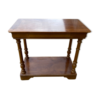 Light wood console with 1 drawer