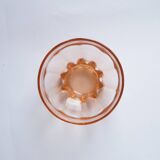 Soucoupe en verre orangée