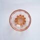 Orange glass saucer