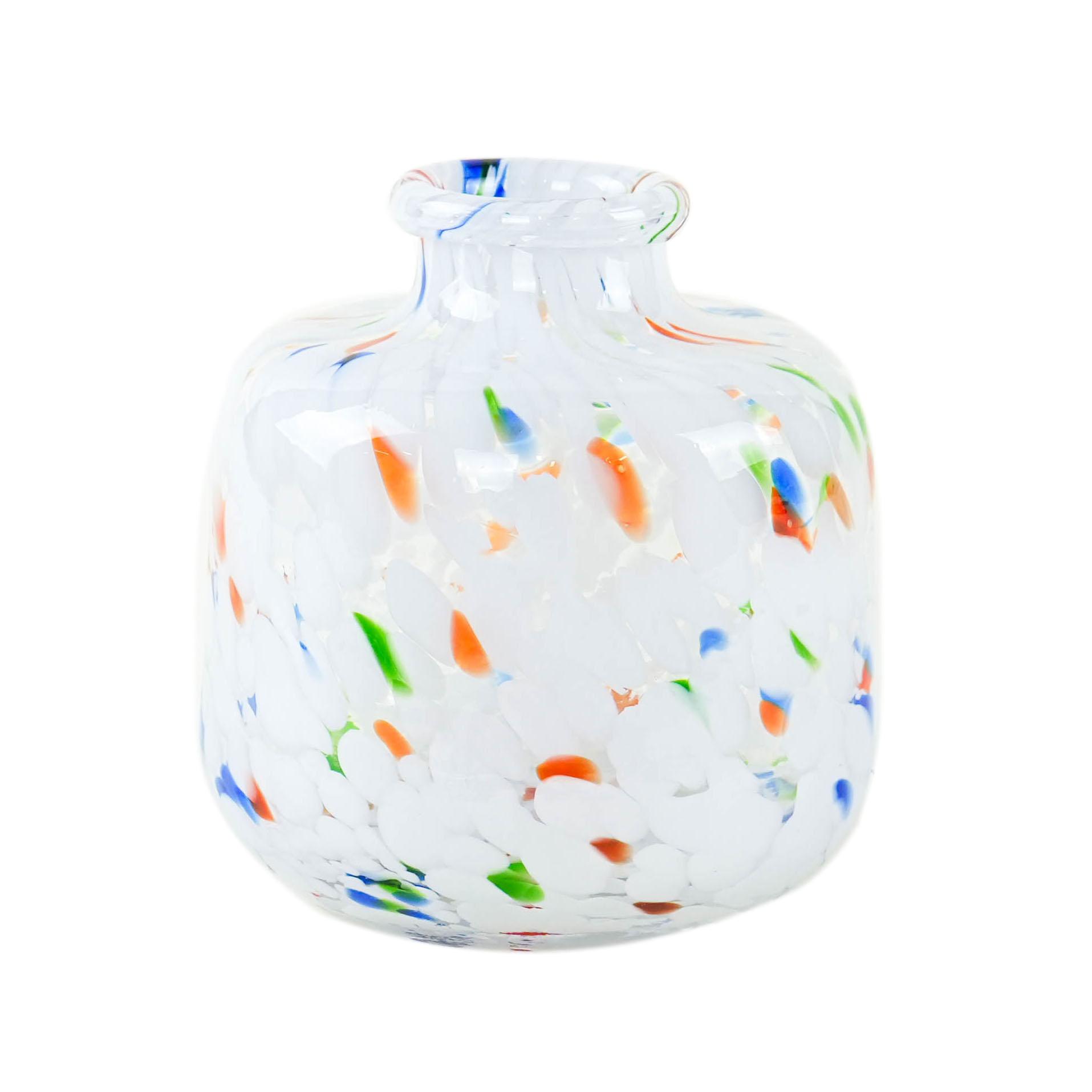 Mosaic glass vase, Danish design, 1970s, made in Denmark