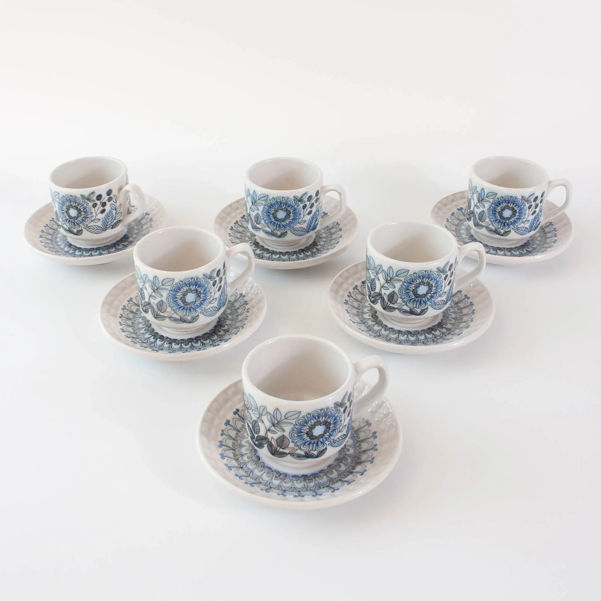 Vintage 1970s Raul da Bernarda Tea Set from Alcobaça, Portugal
