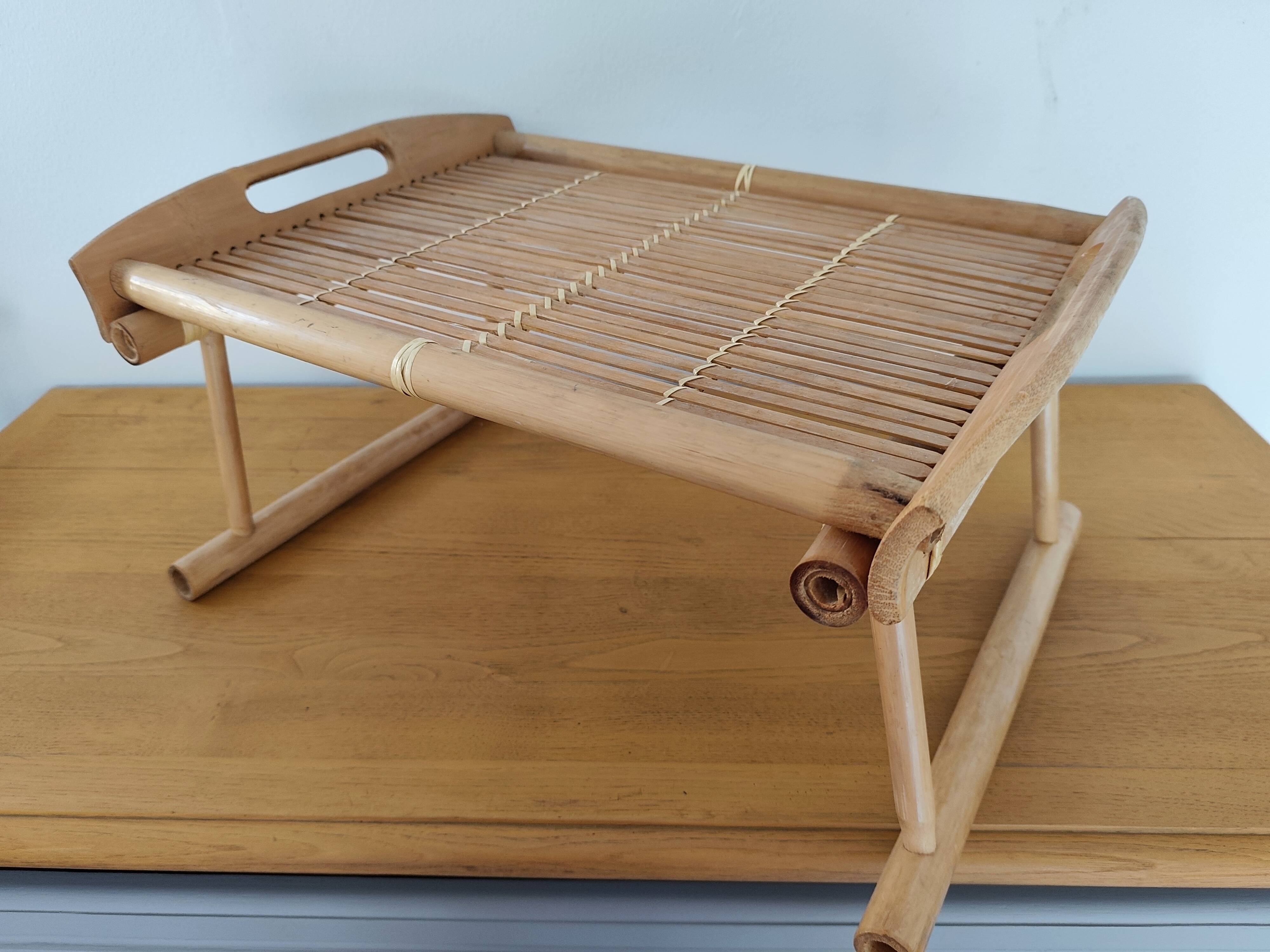 Folding bed tray