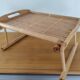 Folding bed tray