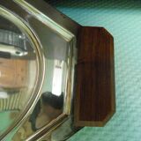 5-compartment thick glass servant - Silver metal with punch - Wooden handles - 1950/60