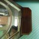 5-compartment thick glass servant - Silver metal with punch - Wooden handles - 1950/60