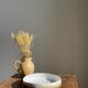 Large white and earthenware ceramic dish