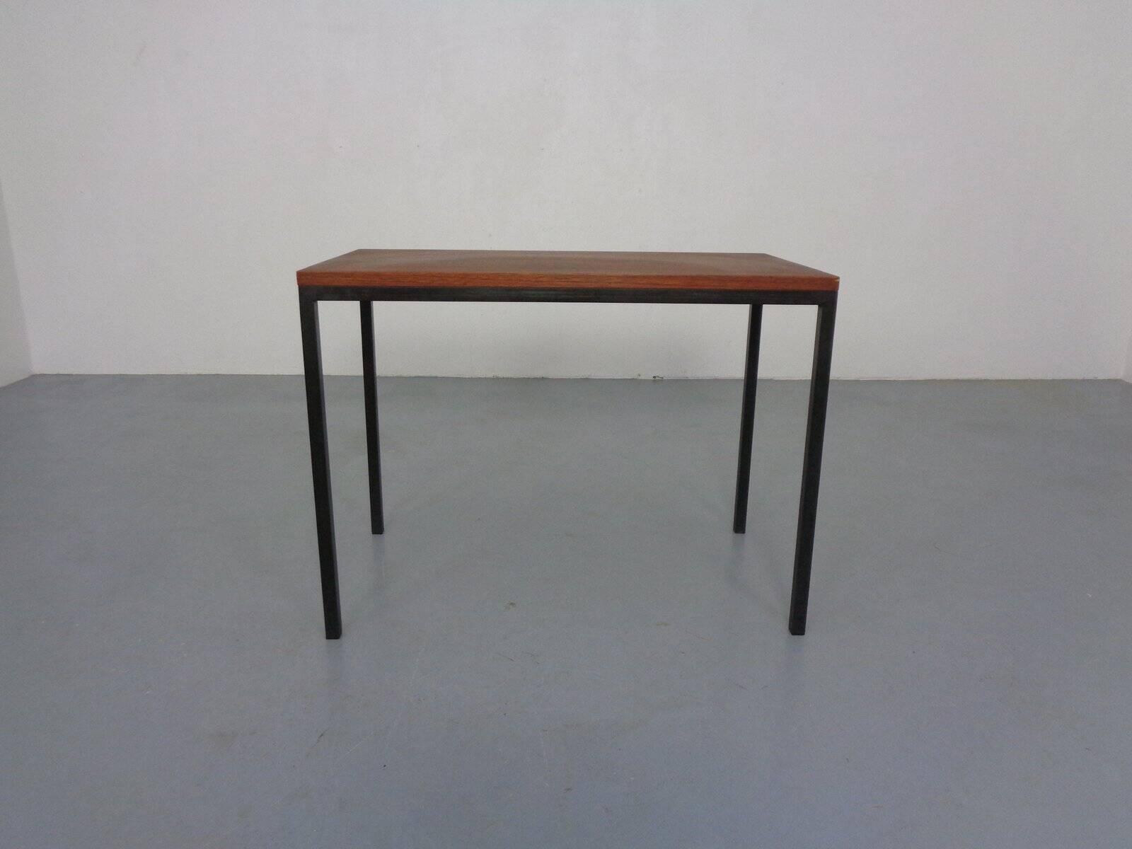 Vintage Teak and Steel Desk, Denmark, 1960s