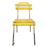 Vintage Yellow Industrial Chair, 1960s