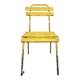 Chaise industrielle vintage jaune, années 1960