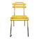 Chaise industrielle vintage jaune, années 1960