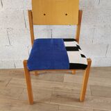 Scandinavian chair in upcycled solid wood post