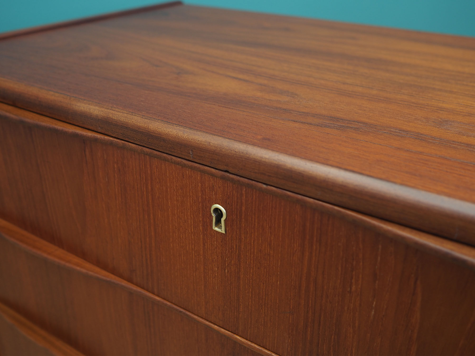 Teak chest of drawers, Danish design, 1970s, made in Denmark