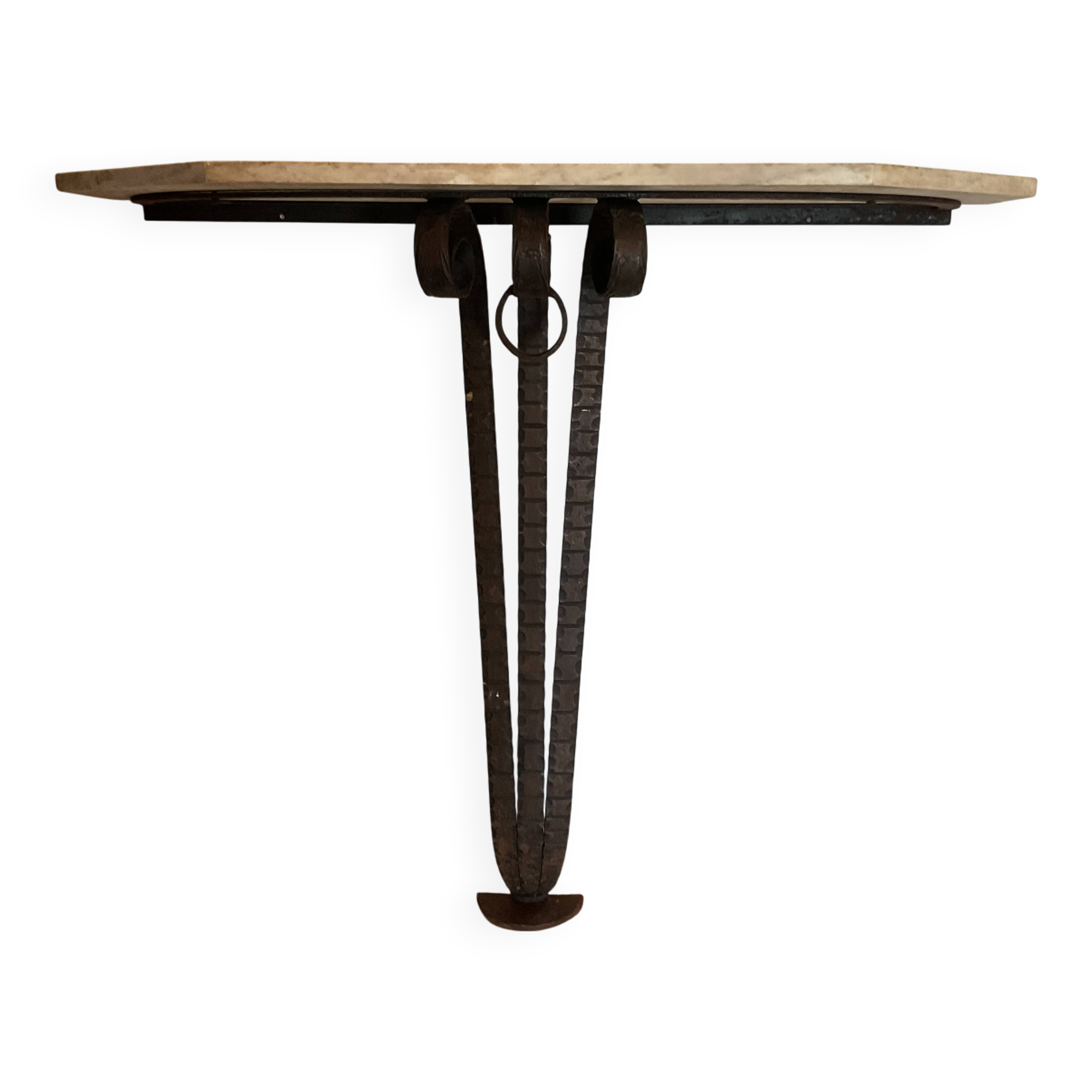 Large wrought iron console