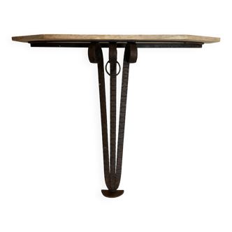 Large wrought iron console