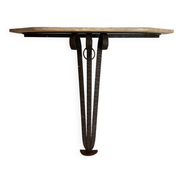 Large wrought iron console