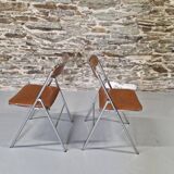 Set of Souvignet folding chairs