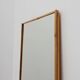 Large Vintage seventies Ibiza style rectangular mirror with bamboo frame
