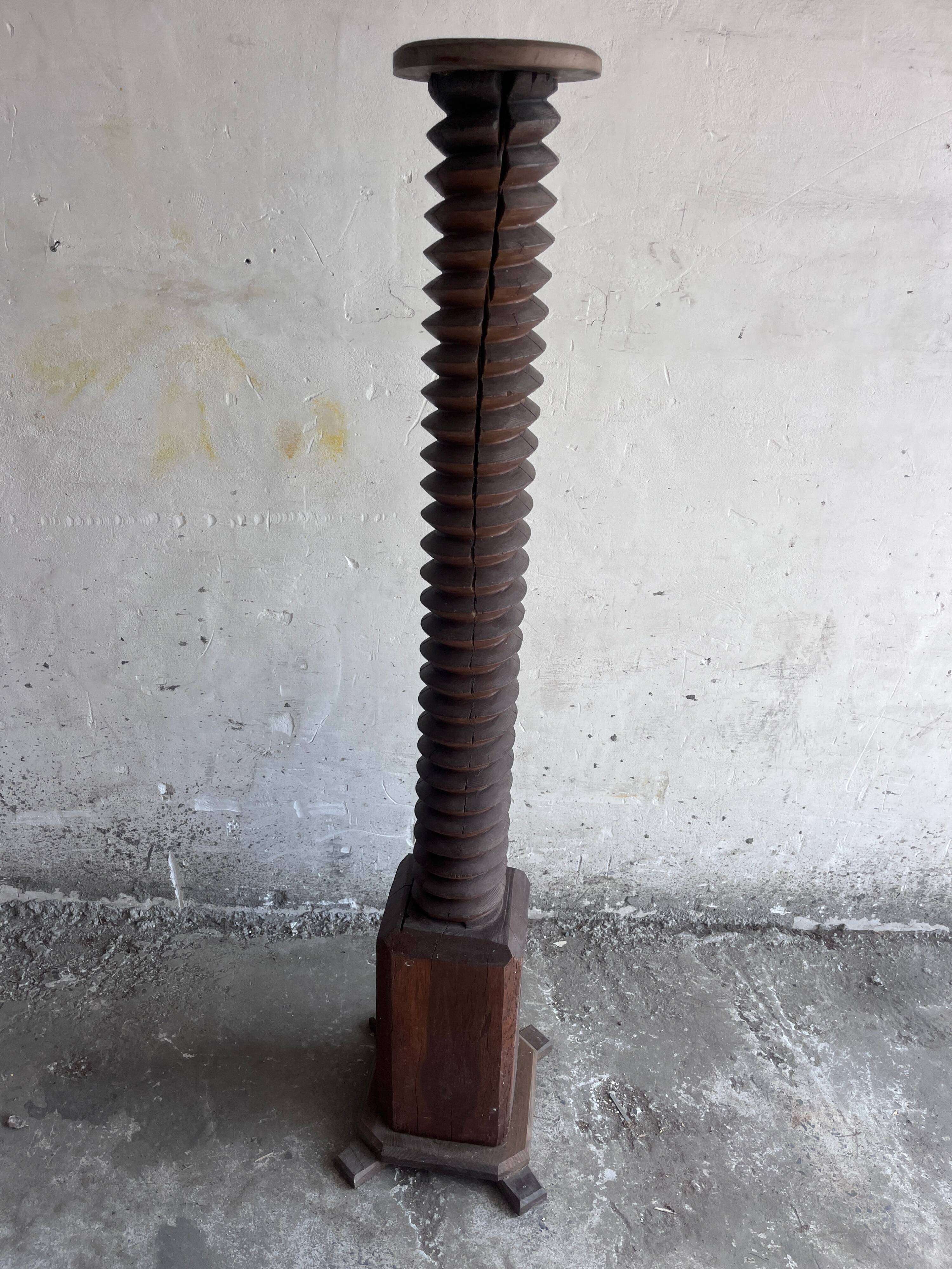 Ancient pedestal from a wine press.