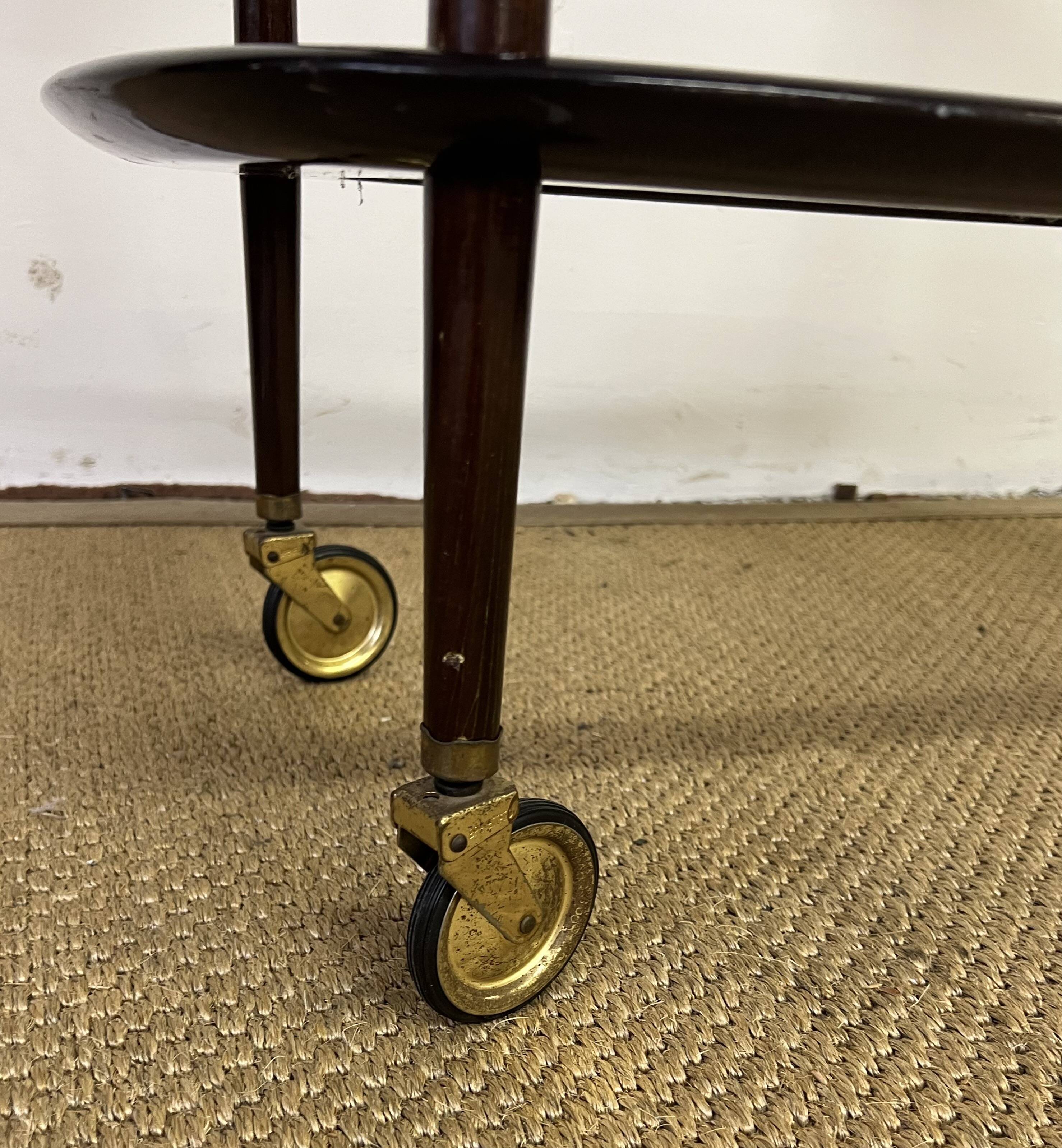 Italian service trolley or bar / Trolley on wheels from the 1950s