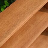 Solid wood bookcase shelf