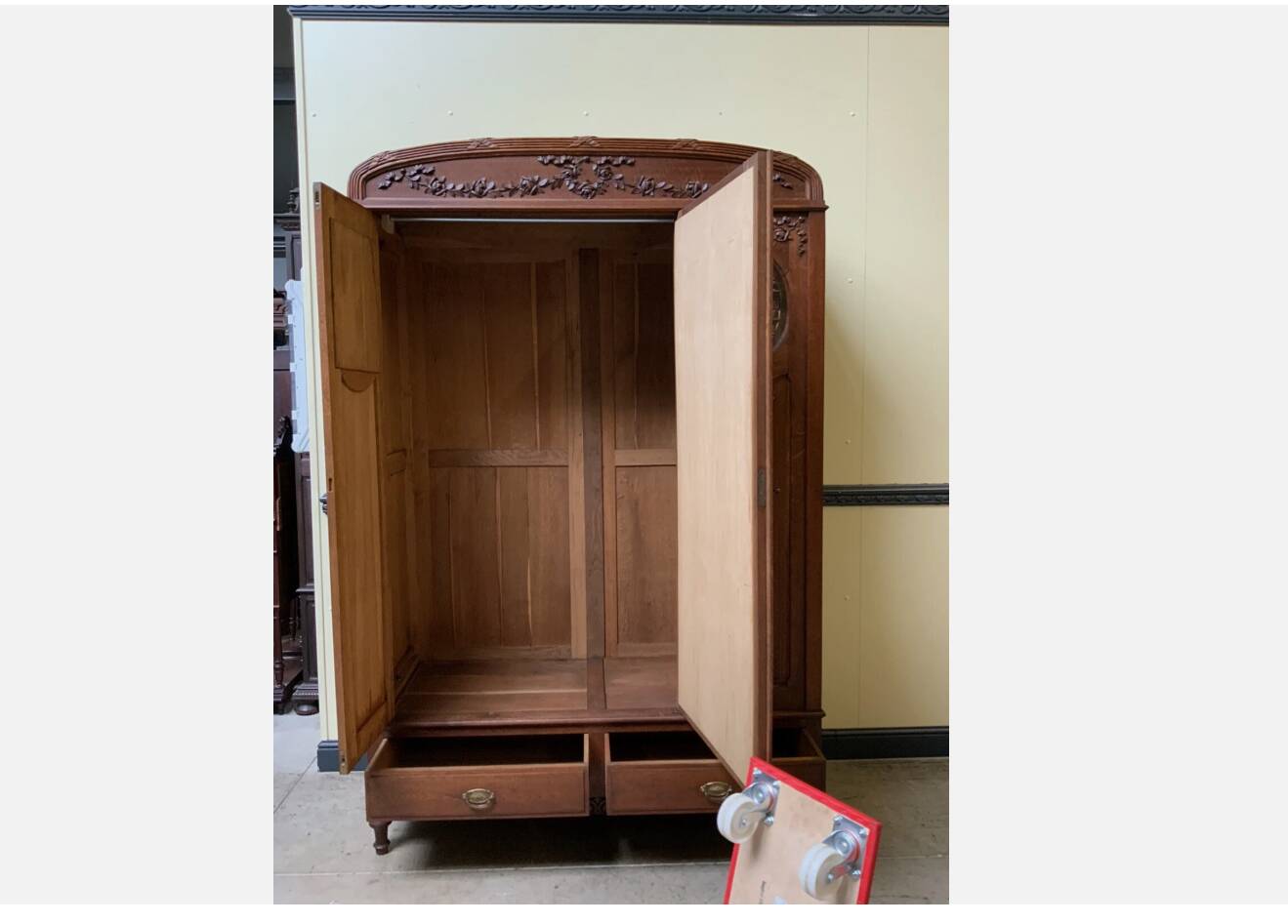 Antique Art Nouveau wardrobe