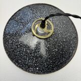 Ancienne suspension emaillee mouchetee 25 cm