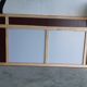 Grand miroir ancien dore circa 1950 verre biseaute cisele grave mirror mag