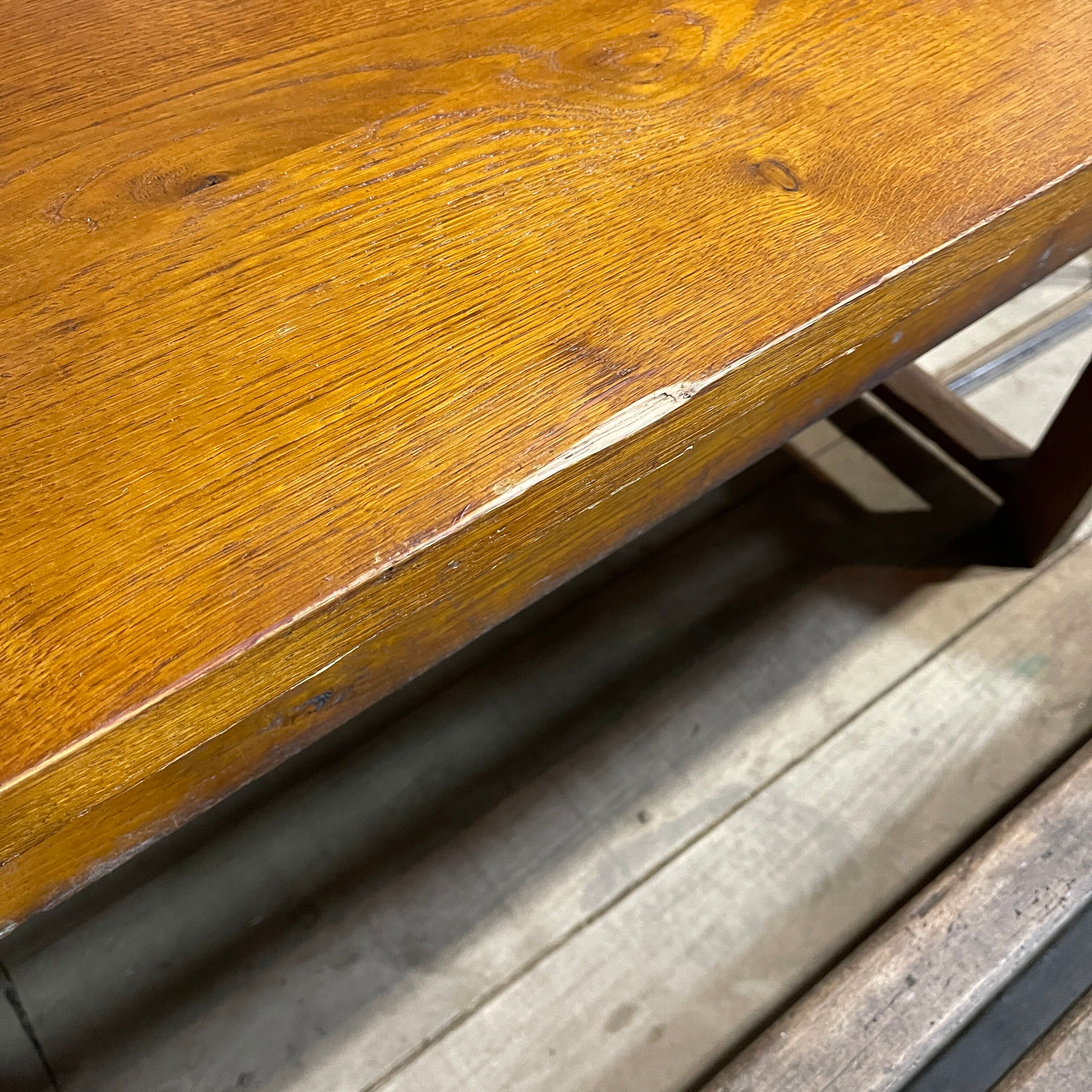 Oak farmhouse table