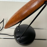 Black and wood desk lamp Unilux reference 2080