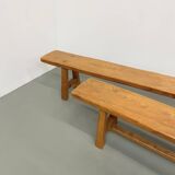 Pair of 2m elm benches
