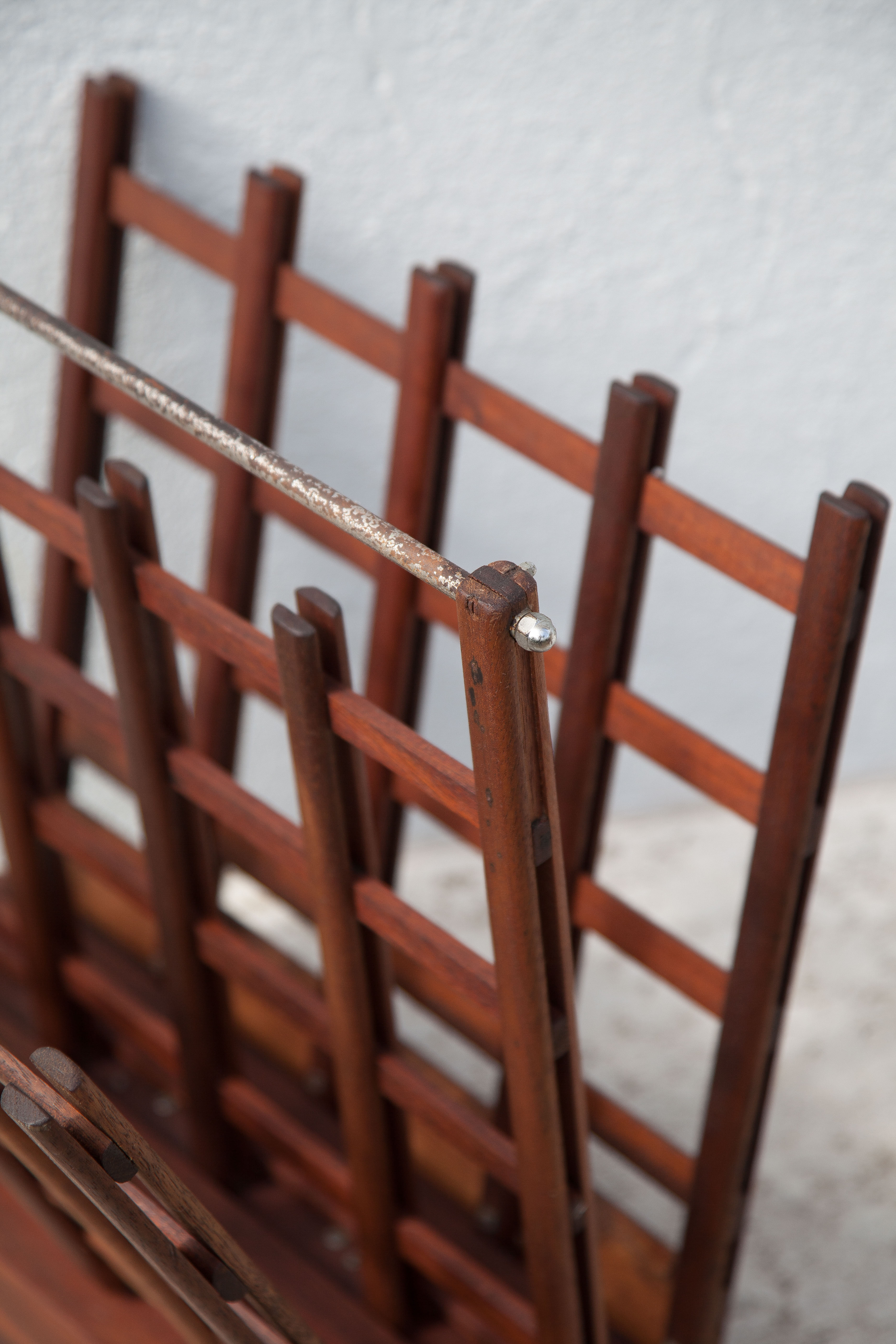 Vintage wood magazine holders