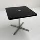 Black Plana folding table by Giancarlo Piretti for Anonima Caste