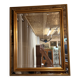 Grand miroir biseauté – cadre doré – années 1970