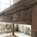 Artist studio oak draper table