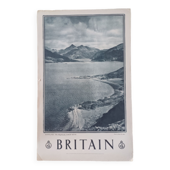 Affiche Britain Scotland Loch Nevis 1950's