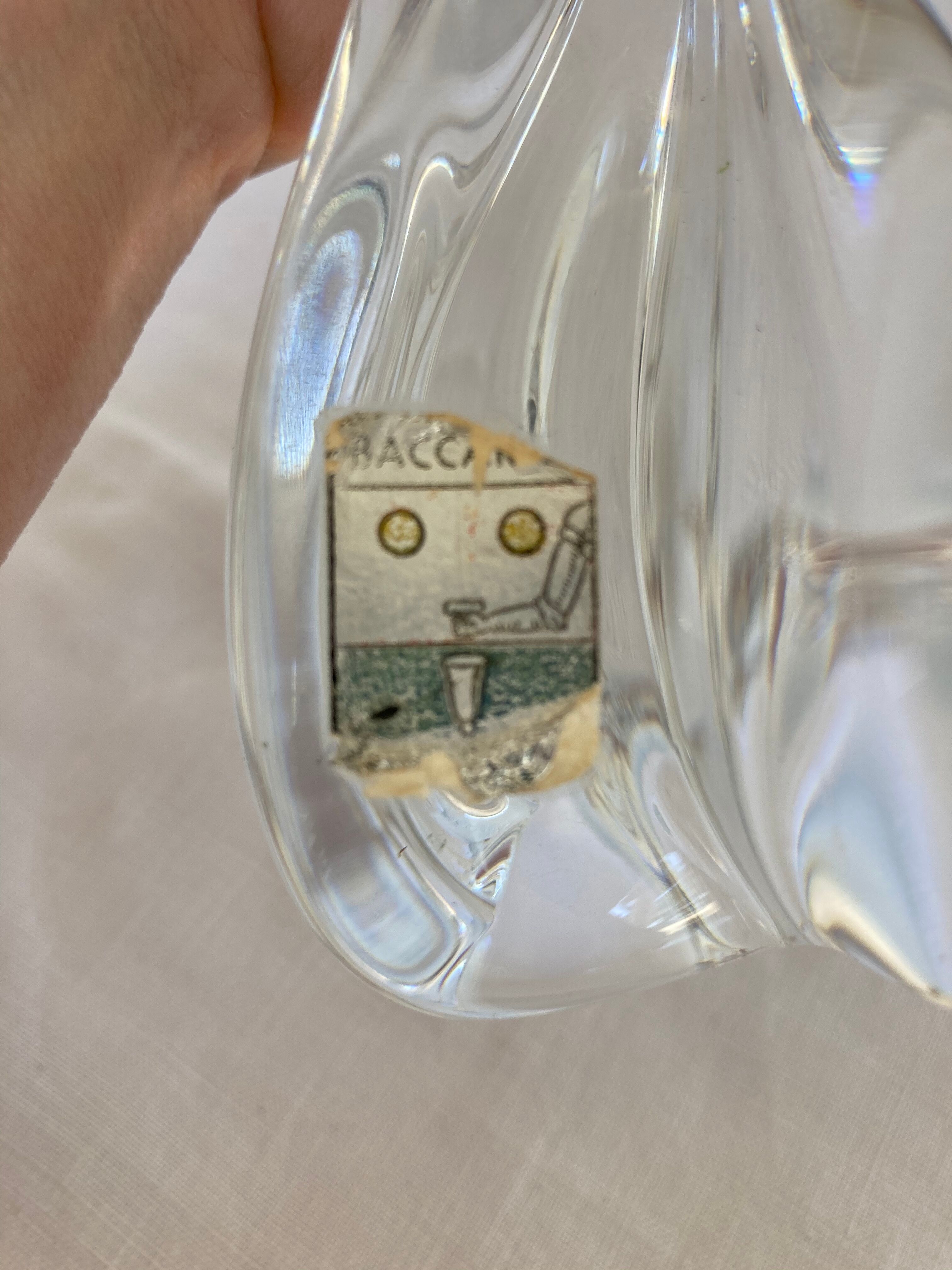 Baccarat crystal lamp foot