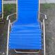 Pair of vintage folding deckchairs