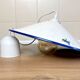 Vintage white ceramic chandelier lampshade decorated with white fish patterns