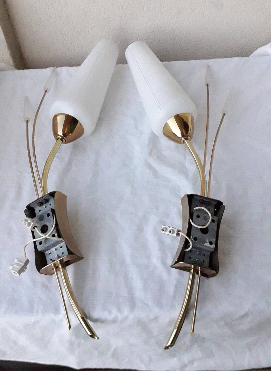 Pair of wall sconces from the 1960s.