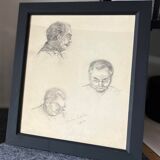 Drawing "My Dad" 1905 in graphite