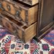Commode anglaise en chêne des années 1950